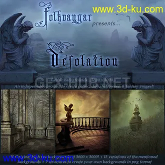 3D打印模型Desolation - Gothic Backgrounds by Folkvangar -的图片
