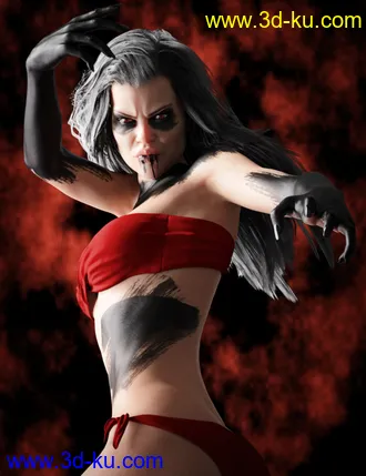 Devilish Makeup for Genesis 8 and 8.1模型的图片1