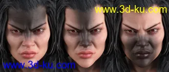 3D打印模型Devilish Makeup for Genesis 8 and 8.1的图片