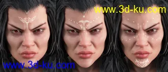 Devilish Makeup for Genesis 8 and 8.1模型的图片4