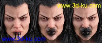 3D打印模型Devilish Makeup for Genesis 8 and 8.1的图片