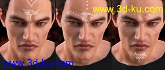 3D打印模型Devilish Makeup for Genesis 8 and 8.1的图片