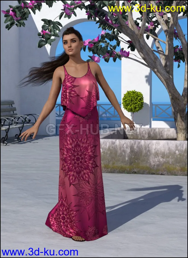 dForce - Summer Fiesta for G8F模型的图片1