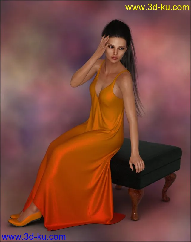 dForce - Sundress for G8F模型的图片1