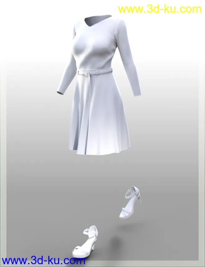 dForce Aimy Style Outfit for Genesis 8 Female(s)模型的图片5
