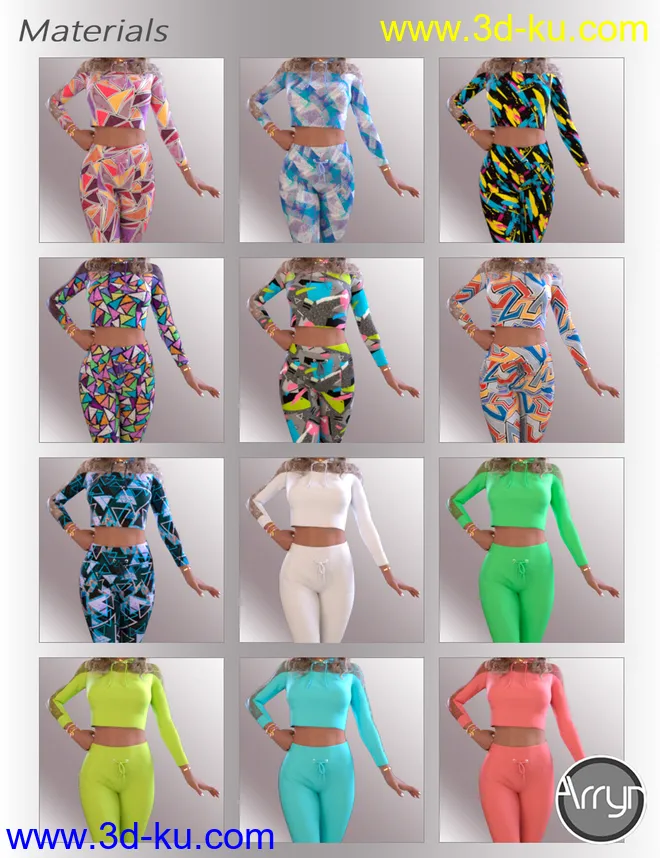 dForce Amelie Homewear for Genesis 8.1 Females模型的图片5