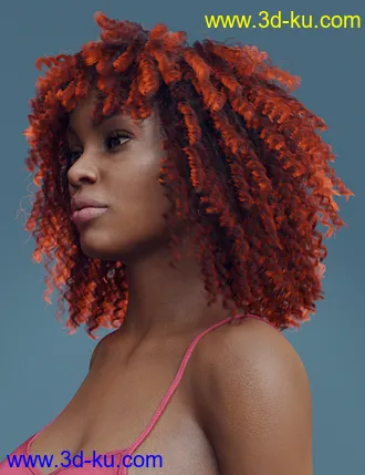 3D打印模型dForce Ayaan Hair for Genesis 8 Females的图片