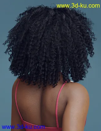 3D打印模型dForce Ayaan Hair for Genesis 8 Females的图片