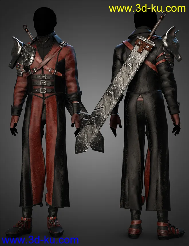 dForce Azurite Outfit Textures模型的图片2