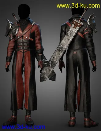 3D打印模型dForce Azurite Outfit Textures的图片