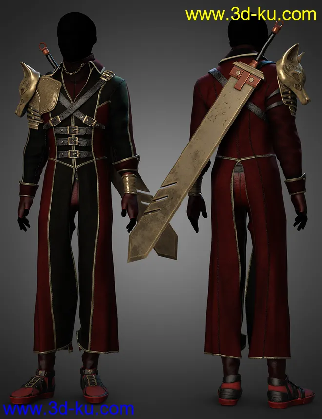 dForce Azurite Outfit Textures模型的图片3