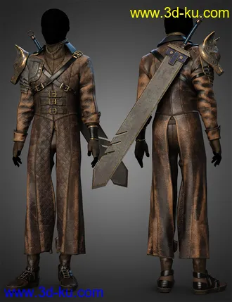 3D打印模型dForce Azurite Outfit Textures的图片