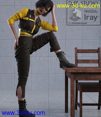 3D打印模型dforce Badass outfit for g8f的图片