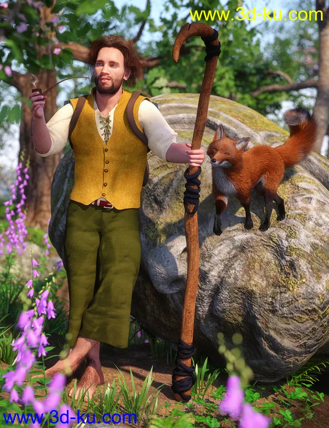 dForce Bally Bounderfoot for Genesis 8 and 8.1 Males模型的图片1