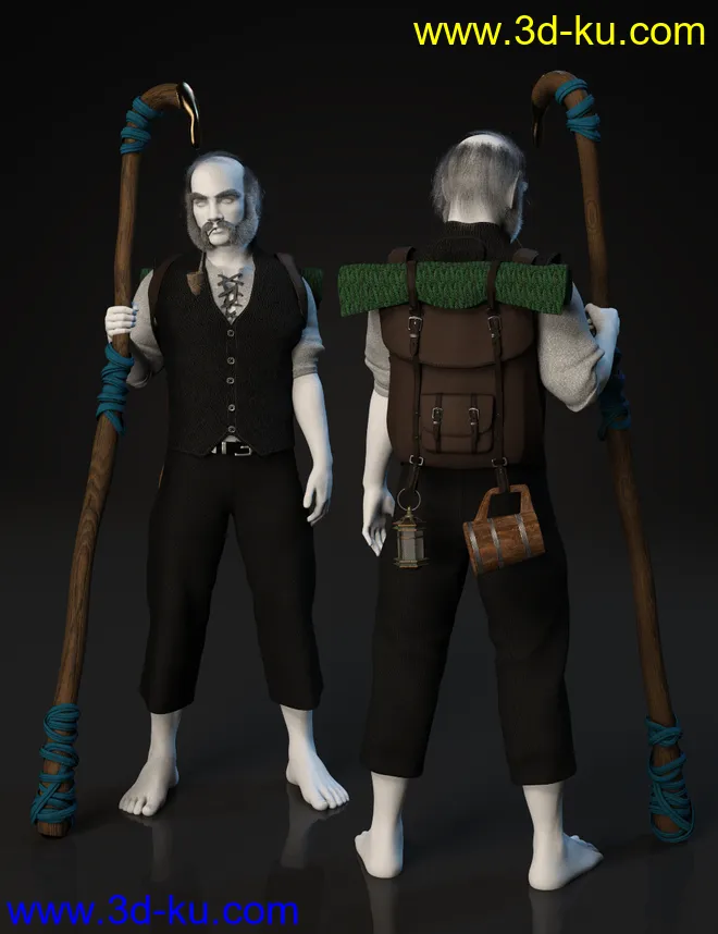 dForce Bally Bounderfoot Textures模型的图片2