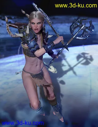 3D打印模型dForce Barbarian Queen Outfit for Genesis 8 Female(s)的图片