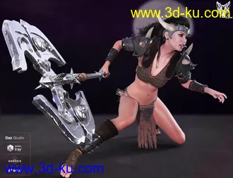 3D打印模型dForce Barbarian Queen Outfit for Genesis 8 Female(s)的图片