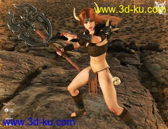 3D打印模型dForce Barbarian Queen Outfit for Genesis 8 Female(s)的图片