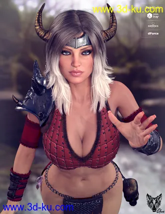 3D打印模型dForce Barbarian Queen Outfit for Genesis 8 Female(s)的图片