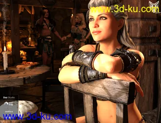 3D打印模型dForce Barbarian Queen Outfit for Genesis 8 Female(s)的图片