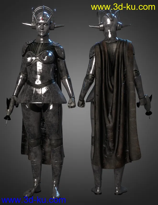 dForce Betty Bot 6000 Outfit Textures模型的图片4