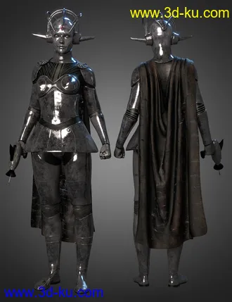 3D打印模型dForce Betty Bot 6000 Outfit Textures的图片