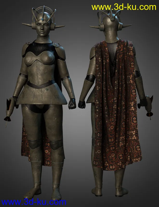 dForce Betty Bot 6000 Outfit Textures模型的图片7