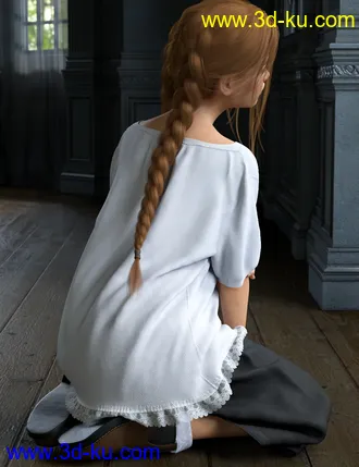 3D打印模型dForce Boatneck Tee and Culottes for Genesis 8 Female(s)的图片