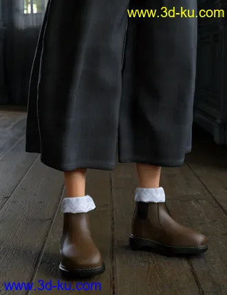 3D打印模型dForce Boatneck Tee and Culottes for Genesis 8 Female(s)的图片