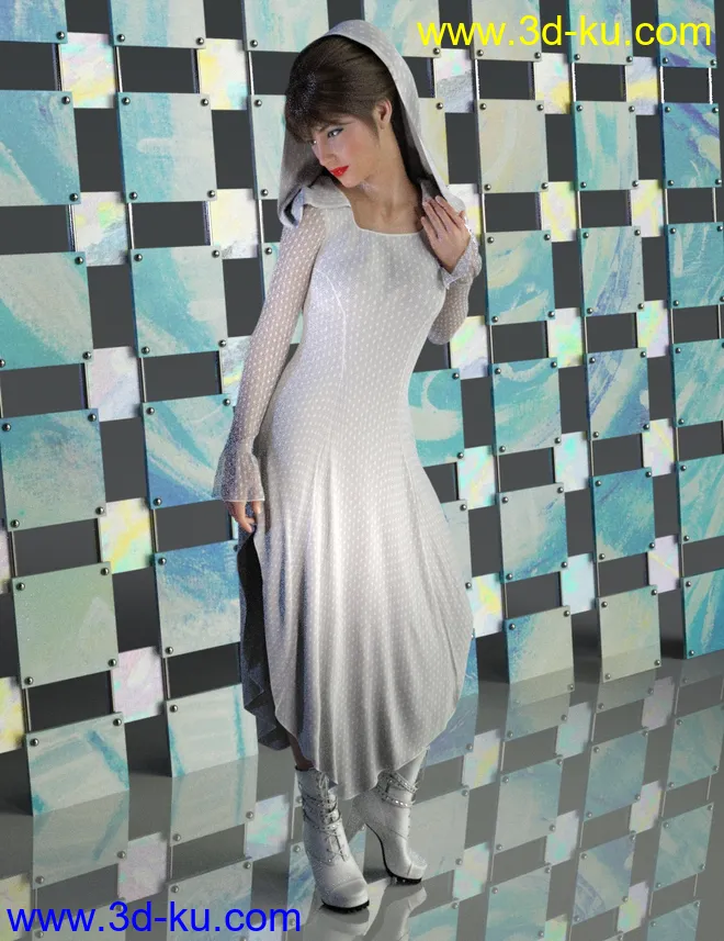 dForce Brooklyn Outfit for Genesis 8 Female(s)模型的图片2