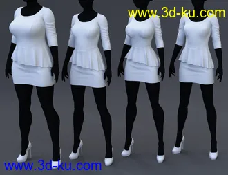 3D打印模型dForce Business Afternoon Outfit for Genesis 8 and 8.1 Females的图片