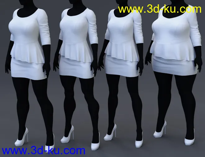 dForce Business Afternoon Outfit for Genesis 8 and 8.1 Females模型的图片6