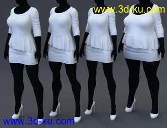 3D打印模型dForce Business Afternoon Outfit for Genesis 8 and 8.1 Females的图片