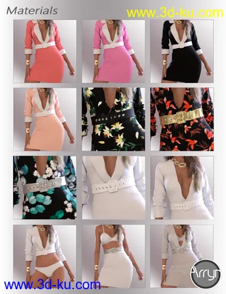 3D打印模型dForce Callie Outfit for Genesis 8.1 Females的图片