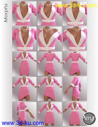 3D打印模型dForce Callie Outfit for Genesis 8.1 Females的图片