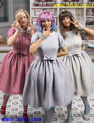 3D打印模型dForce Candy Magic Dream Outfit for Genesis 8 Females的图片