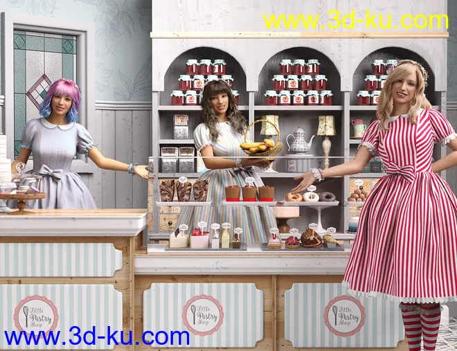 dForce Candy Magic Dream Outfit for Genesis 8 Females模型的图片2