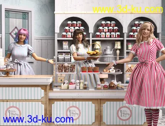 3D打印模型dForce Candy Magic Dream Outfit for Genesis 8 Females的图片