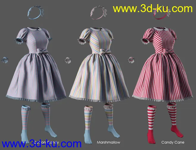 dForce Candy Magic Dream Outfit for Genesis 8 Females模型的图片4
