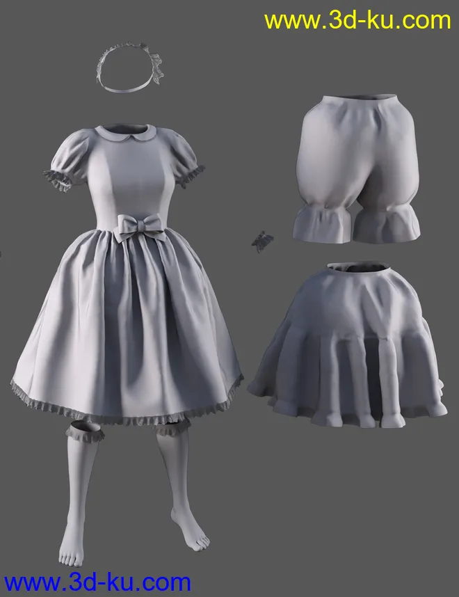 dForce Candy Magic Dream Outfit for Genesis 8 Females模型的图片5