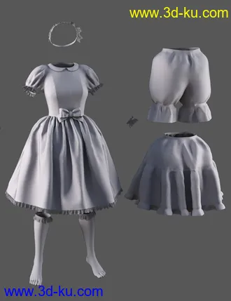 3D打印模型dForce Candy Magic Dream Outfit for Genesis 8 Females的图片