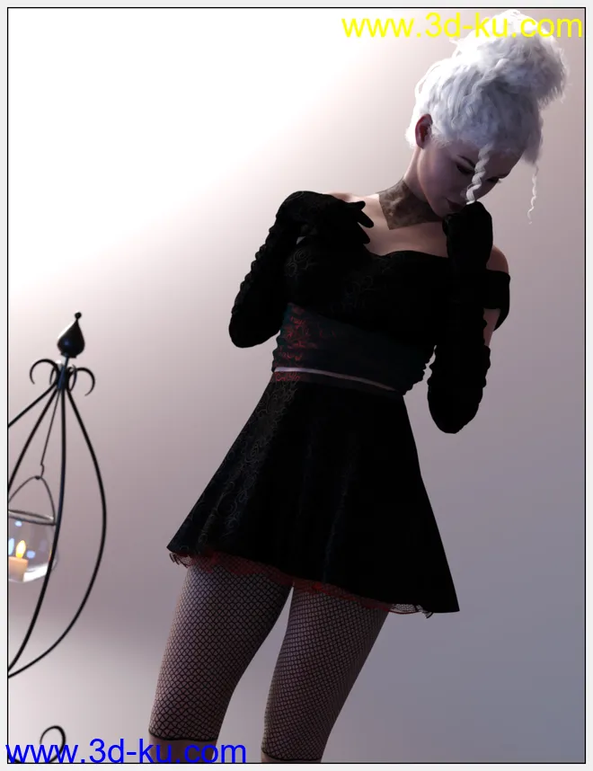 dForce Chic Party Fashion for Genesis 8 Female模型的图片4