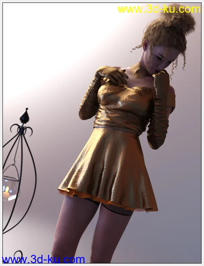 dForce Chic Party Fashion for Genesis 8 Female模型的图片7