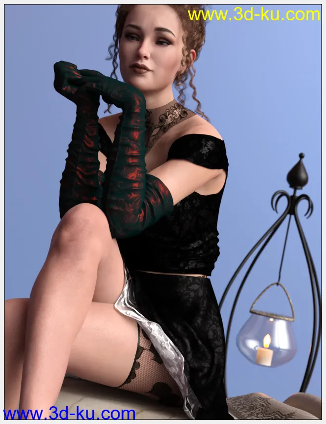 dForce Chic Party Fashion for Genesis 8 Female模型的图片8