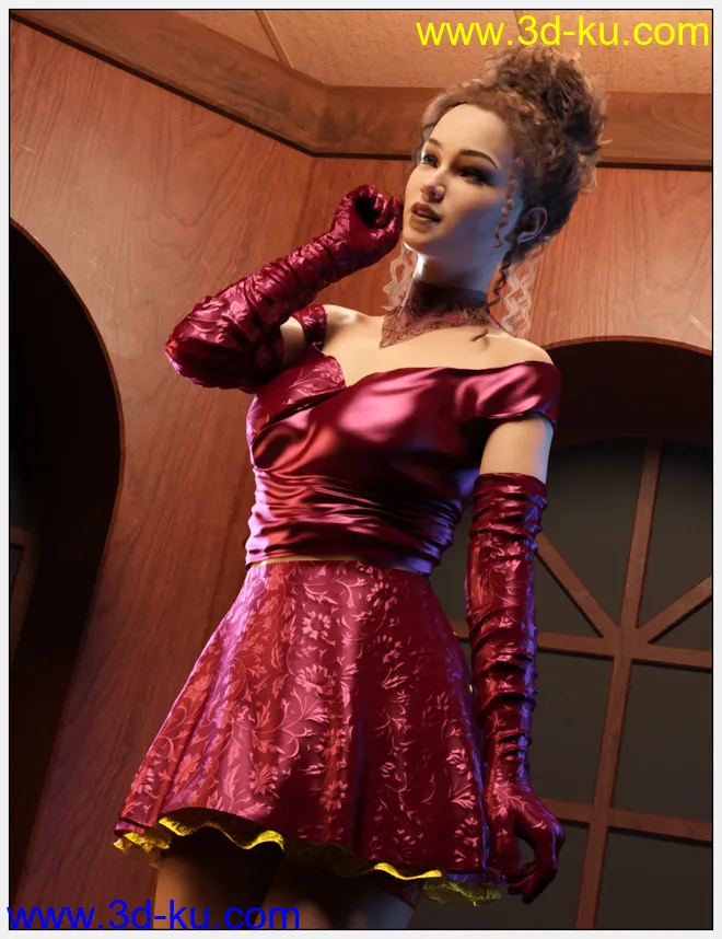 dForce Chic Party Fashion for Genesis 8 Female模型的图片10