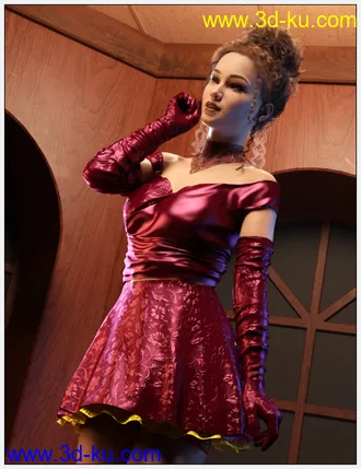 3D打印模型dForce Chic Party Fashion for Genesis 8 Female的图片