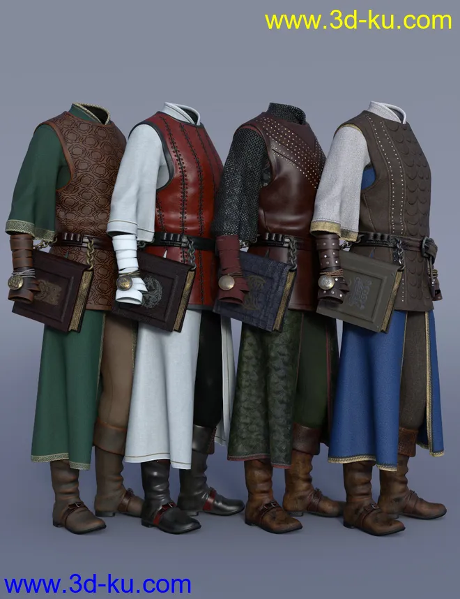 dForce Cleric Outfit Textures模型的图片1