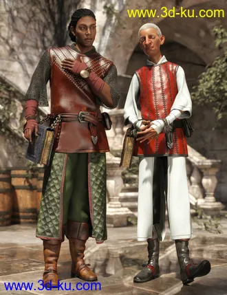 3D打印模型dForce Cleric Outfit Textures的图片