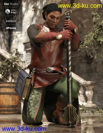 3D打印模型dForce Cleric Outfit Textures的图片