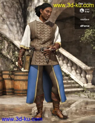 3D打印模型dForce Cleric Outfit Textures的图片